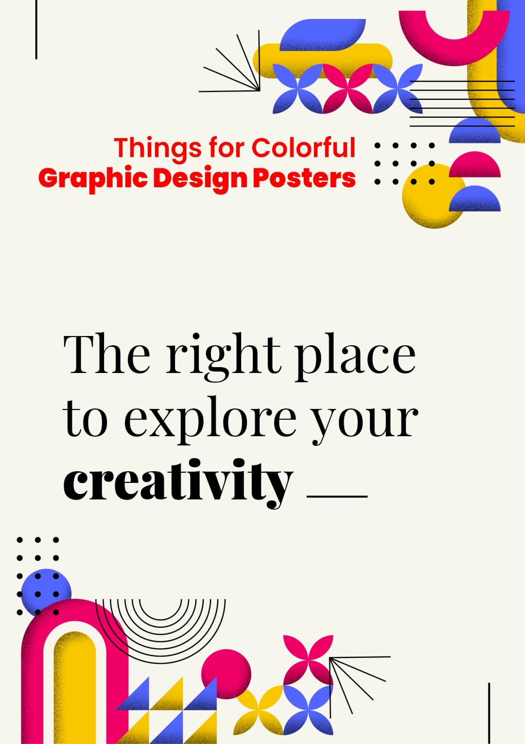 Get your 9 graphic design posters for creative inspiration