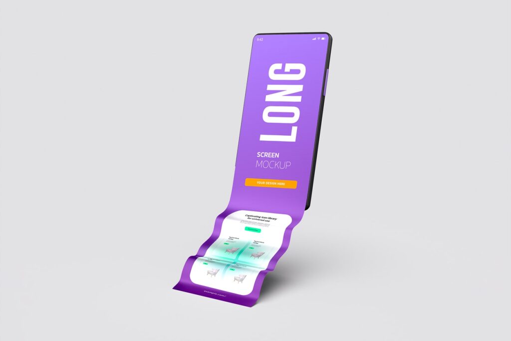Mobile Long Scroll Mockup 2