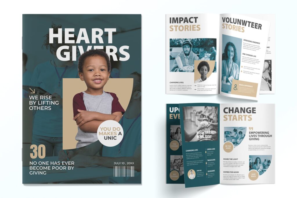 Charity Magazine Template 1
