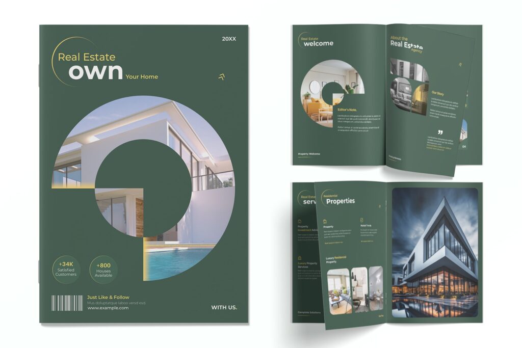 Best Real Estate Magazine Template 1