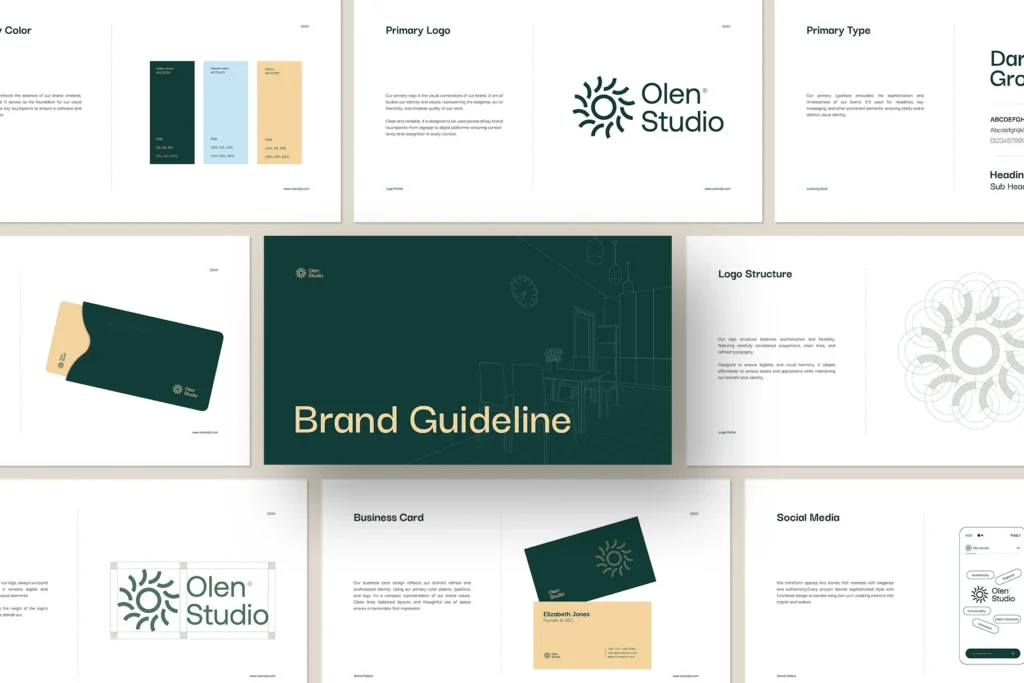 Brand Guideline Presentation Template 2 Interior Brand Guideline