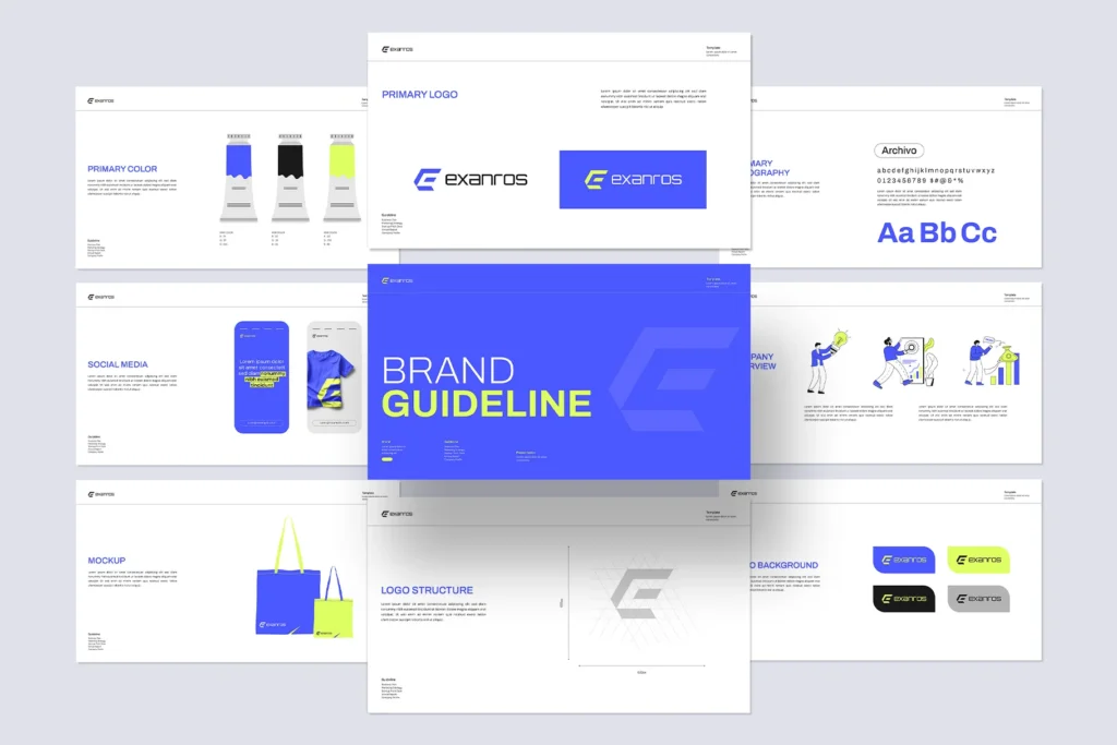 Brand Guideline Presentation Template 1 8